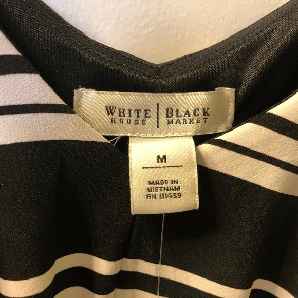 NWT Black House White Market Chevron Dress - Picture 4 of 7